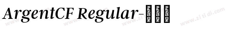 ArgentCF Regular字体转换